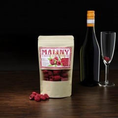 Mrazom sušené maliny do šumivého vína 20g